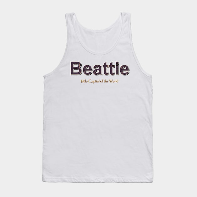 Beattie Grunge Text Tank Top by QinoDesign